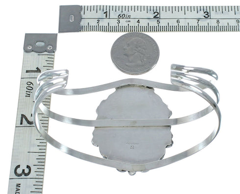 Sterling Silver Kingman Turquoise Native American Cuff Bracelet SN20397