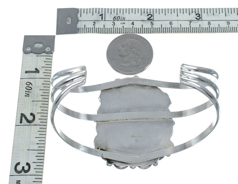 Sterling Silver Kingman Turquoise Native American Cuff Bracelet SN20396