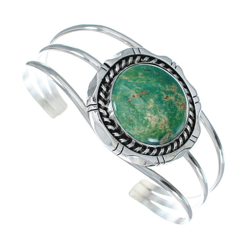 Sterling Silver Kingman Turquoise Native American Cuff Bracelet SN20398