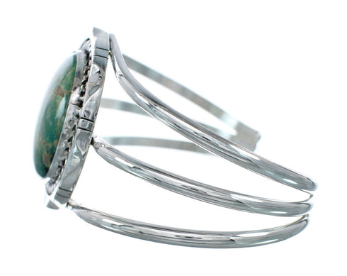 Sterling Silver Kingman Turquoise Native American Cuff Bracelet SN20398