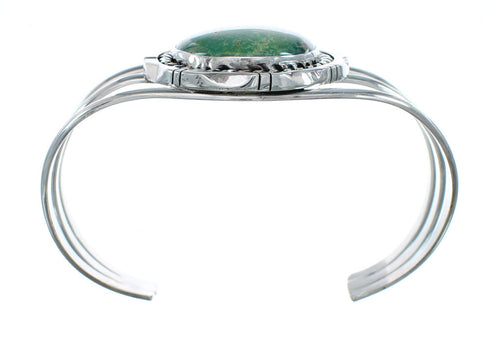 Sterling Silver Kingman Turquoise Native American Cuff Bracelet SN20398