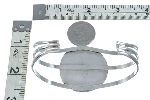 Sterling Silver Kingman Turquoise Native American Cuff Bracelet SN20398