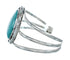 Sterling Silver Kingman Turquoise Native American Cuff Bracelet SN20395