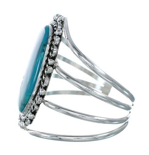 Sterling Silver Kingman Turquoise Native American Cuff Bracelet SN20394