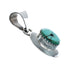 Native American Turquoise Sterling Silver Navajo Pendant NX11544