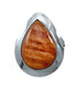 Native American Navajo Oyster Shell And Silver Ring Size 7-1/2 NX11527