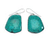 Navajo Turquoise Sterling Silver Native American Hook Dangle Earrings SN20426