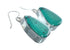 Navajo Turquoise Sterling Silver Native American Hook Dangle Earrings SN20432