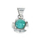 Native American Turquoise Sterling Silver Navajo Pendant SN20421