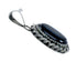 Native American Navajo Onyx Sterling Silver Pendant SN20422
