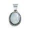 Mother of Pearl Genuine Sterling Silver Navajo Pendant SN20420