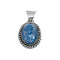 Denim Lapis Genuine Sterling Silver Navajo Pendant SN20419