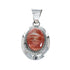 Navajo Sterling Silver Oyster Shell Pendant SN20417