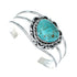 Sterling Silver Kingman Turquoise Native American Cuff Bracelet SN20423