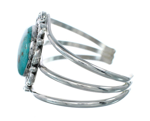 Sterling Silver Kingman Turquoise Native American Cuff Bracelet SN20423