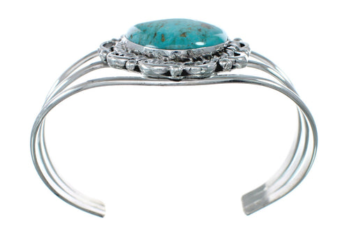 Sterling Silver Kingman Turquoise Native American Cuff Bracelet SN20423