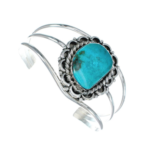 Sterling Silver Kingman Turquoise Native American Cuff Bracelet SN20424