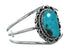Sterling Silver Kingman Turquoise Native American Cuff Bracelet SN20424