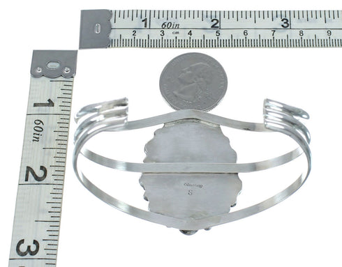 Sterling Silver Kingman Turquoise Native American Cuff Bracelet SN20424