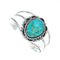 Sterling Silver Kingman Turquoise Native American Cuff Bracelet SN20425