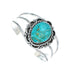 Sterling Silver Kingman Turquoise Native American Cuff Bracelet SN20425