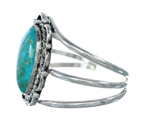 Sterling Silver Kingman Turquoise Native American Cuff Bracelet SN20425