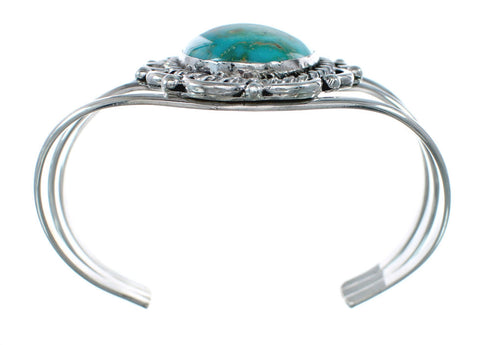 Sterling Silver Kingman Turquoise Native American Cuff Bracelet SN20425