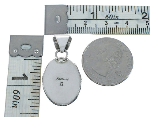 Navajo Sterling Silver Oyster Shell Pendant SN20442