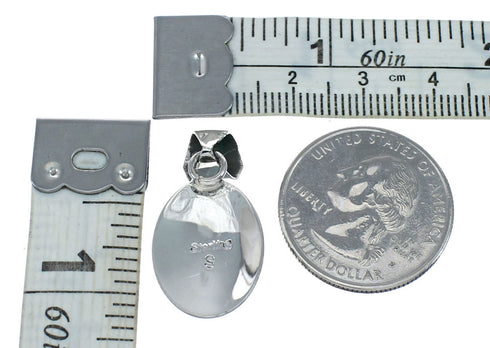 Navajo Manmade Multicolor Inlay Pendant SN20444