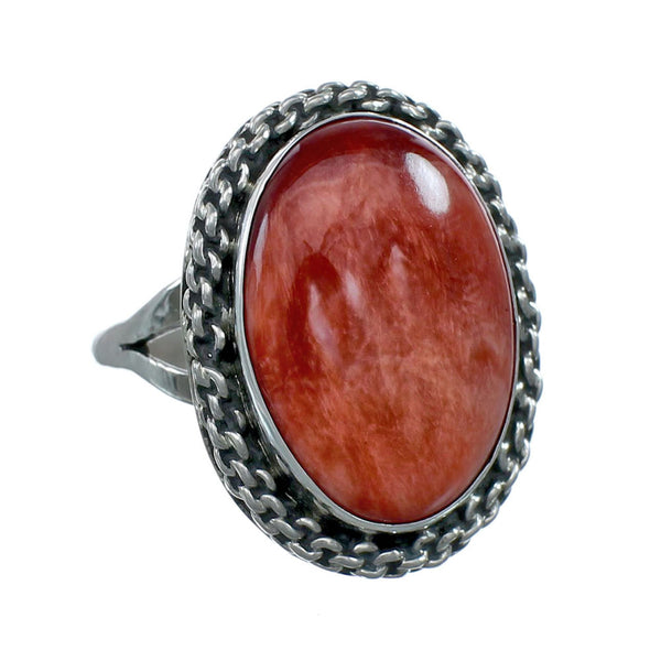 Navajo Sterling Silver Oyster Shell Ring Size 8 SN20449