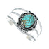 Sterling Silver Kingman Turquoise Native American Cuff Bracelet SX10104