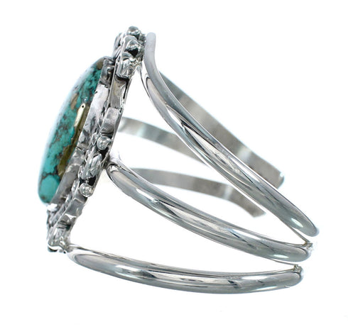 Sterling Silver Kingman Turquoise Native American Cuff Bracelet SX10104