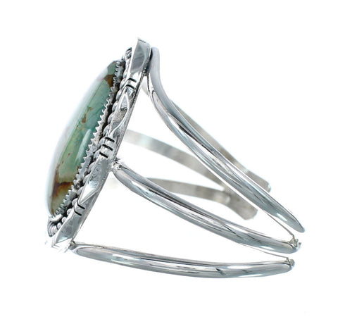 Genuine Sterling Silver Kingman Turquoise Native American Cuff Bracelet SX10106