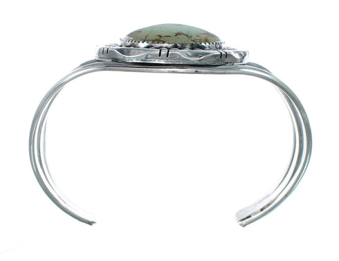 Genuine Sterling Silver Kingman Turquoise Native American Cuff Bracelet SX10106