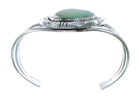Genuine Sterling Silver Kingman Turquoise Native American Cuff Bracelet SX10107