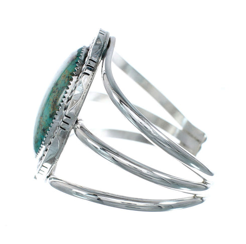Genuine Sterling Silver Kingman Turquoise Native American Cuff Bracelet SX10108