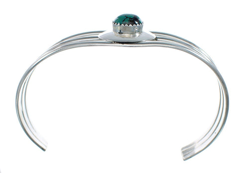 Native American Turquoise Sterling Silver Tear Drop Navajo Cuff Bracelet SX10109