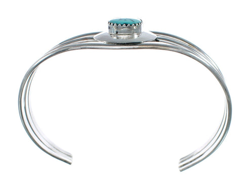 Native American Turquoise Sterling Silver Tear Drop Navajo Cuff Bracelet SX10111