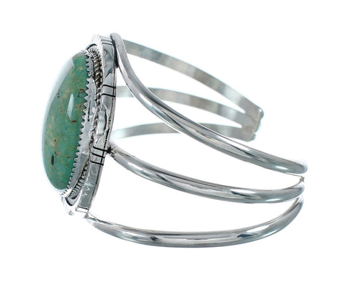 Navajo Turquoise Silver Native American Cuff Bracelet XS10001