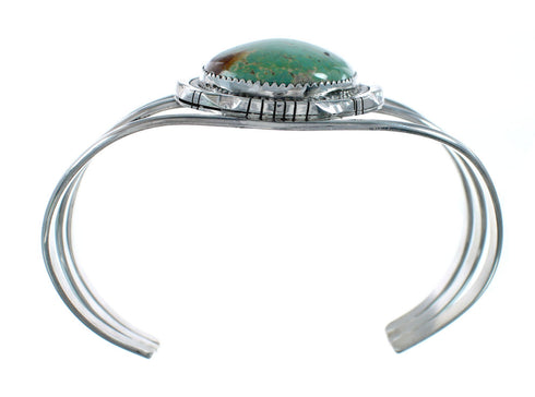 Navajo Turquoise Silver Native American Cuff Bracelet XS10001