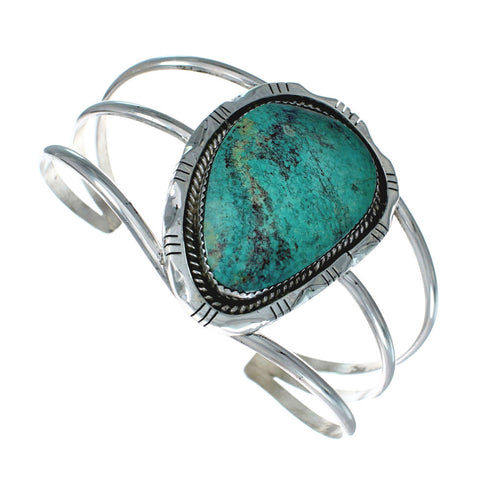 Navajo Turquoise Silver Native American Cuff Bracelet XS10002