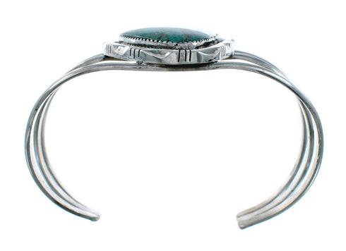 Navajo Turquoise Silver Native American Cuff Bracelet XS10002