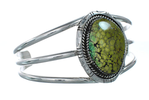 Native American Navajo Turquoise Silver Cuff Bracelet XS10004