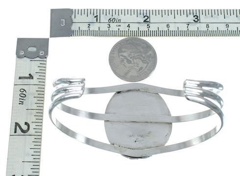 Native American Navajo Turquoise Silver Cuff Bracelet XS10004