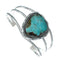 Genuine Navajo Turquoise Silver Native American Cuff Bracelet XS10005