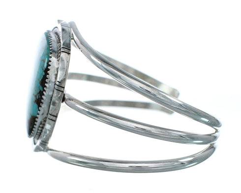 Genuine Navajo Turquoise Silver Native American Cuff Bracelet XS10005