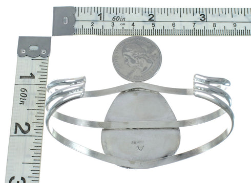 Genuine Navajo Turquoise Silver Native American Cuff Bracelet XS10005