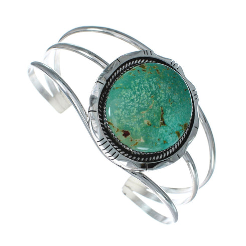 Navajo Turquoise Silver Native American Cuff Bracelet XS10006