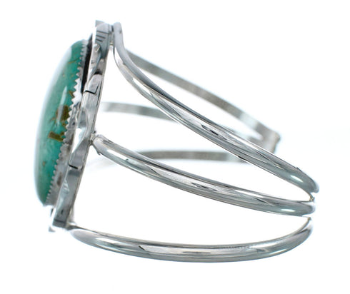 Navajo Turquoise Silver Native American Cuff Bracelet XS10006