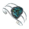 Genuine Navajo Turquoise Silver Native American Cuff Bracelet XS10007